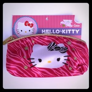 Brand new Hello Kitty zebra utility case pouch